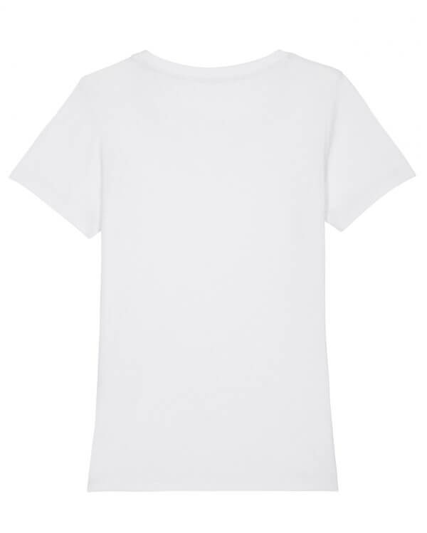 Jasmin Santanen Paris fitted Flower Tiger print Esther t-shirt in white color for women.